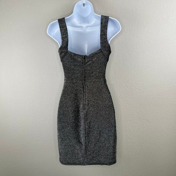 B. Darlin Black Metallic Tulip Hem Sleeveless Mini Sheath Dress Juniors 9/10 NWT - Picture 14 of 14